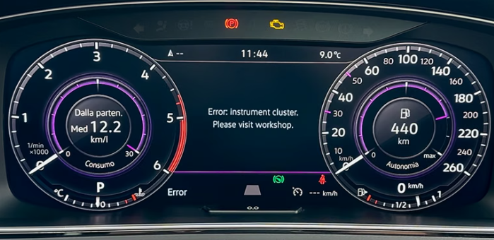 Popravilo virtualnega števca Volkswagen Audi Škoda